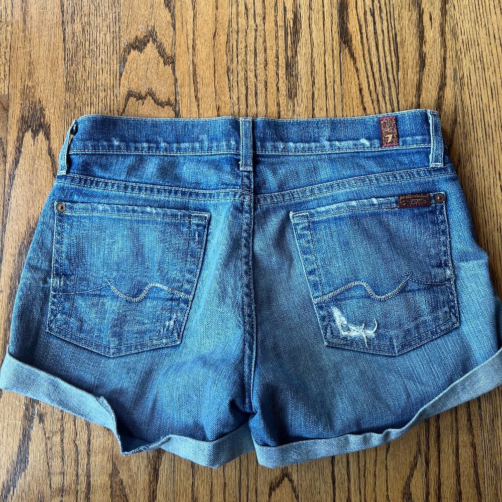 7 for All Mankind Jean Shorts Size 27